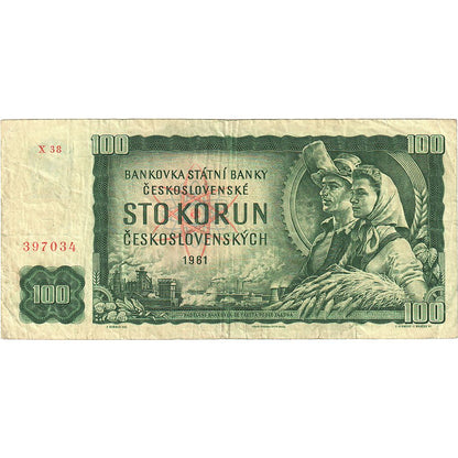Bankovka, 
  
  Československo, 
  
  100 korun