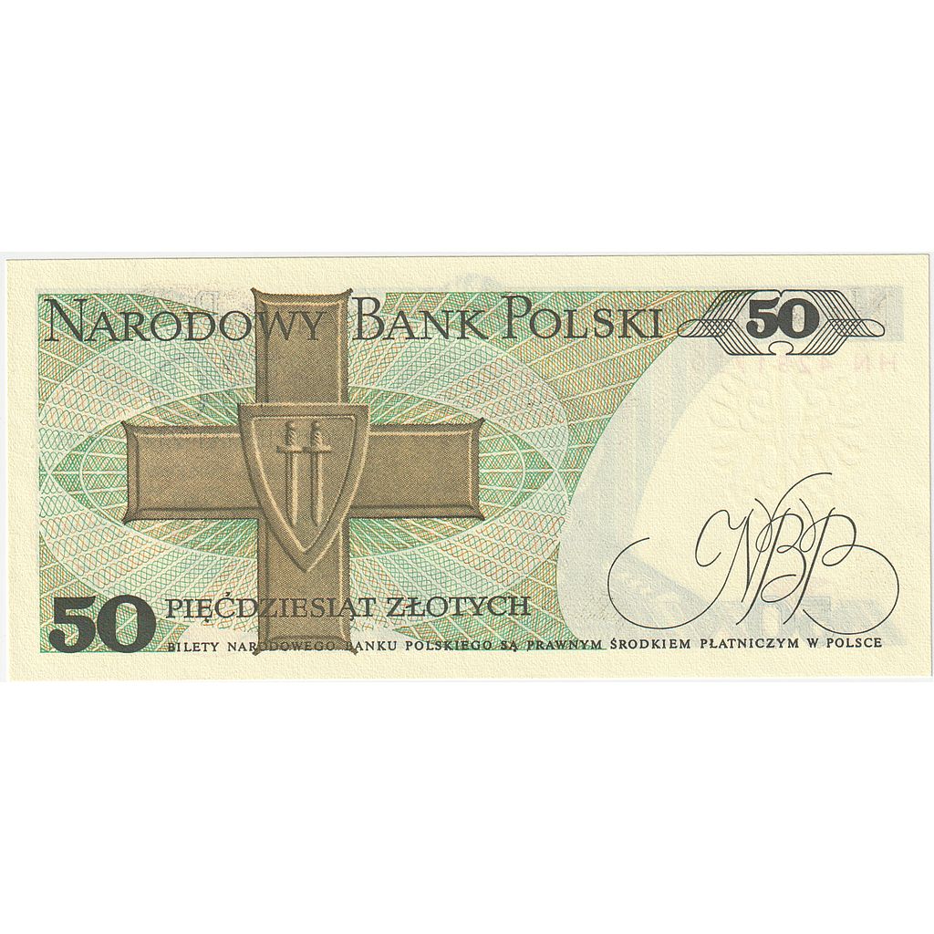 Bankovka, 
  
  Polsko, 
  
  50 zlotých