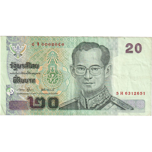 Thajsko, 
  
  20 bahtů, 
  
  EF(40-45)