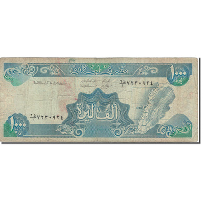 Bankovka, 
  
  Libanon, 
  
  1000 Livre