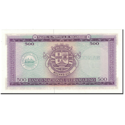 Bankovka, 
  
  Mosambik, 
  
  500 Escudos