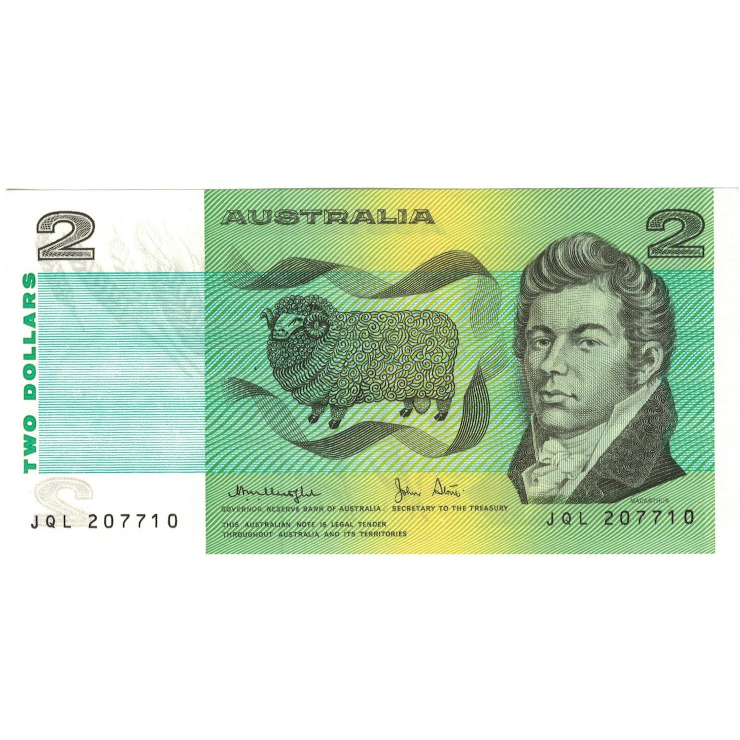 Bankovka, 
  
  Austrálie, 
  
  2 dolary
