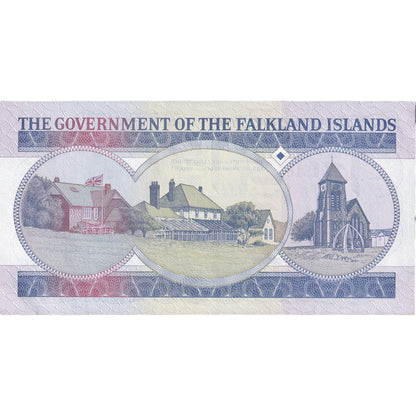 Bankovka, 
  
  Falklandské ostrovy, 
  
  1 libra