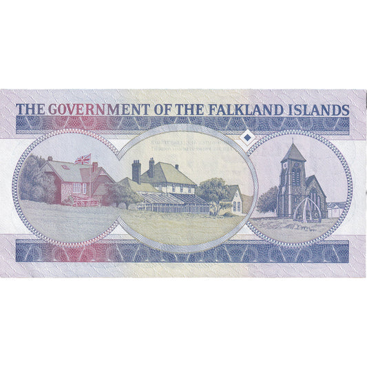 Bankovka, 
  
  Falklandské ostrovy, 
  
  1 libra