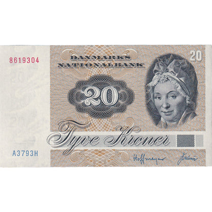 Bankovka, 
  
  Dánsko, 
  
  20 korun